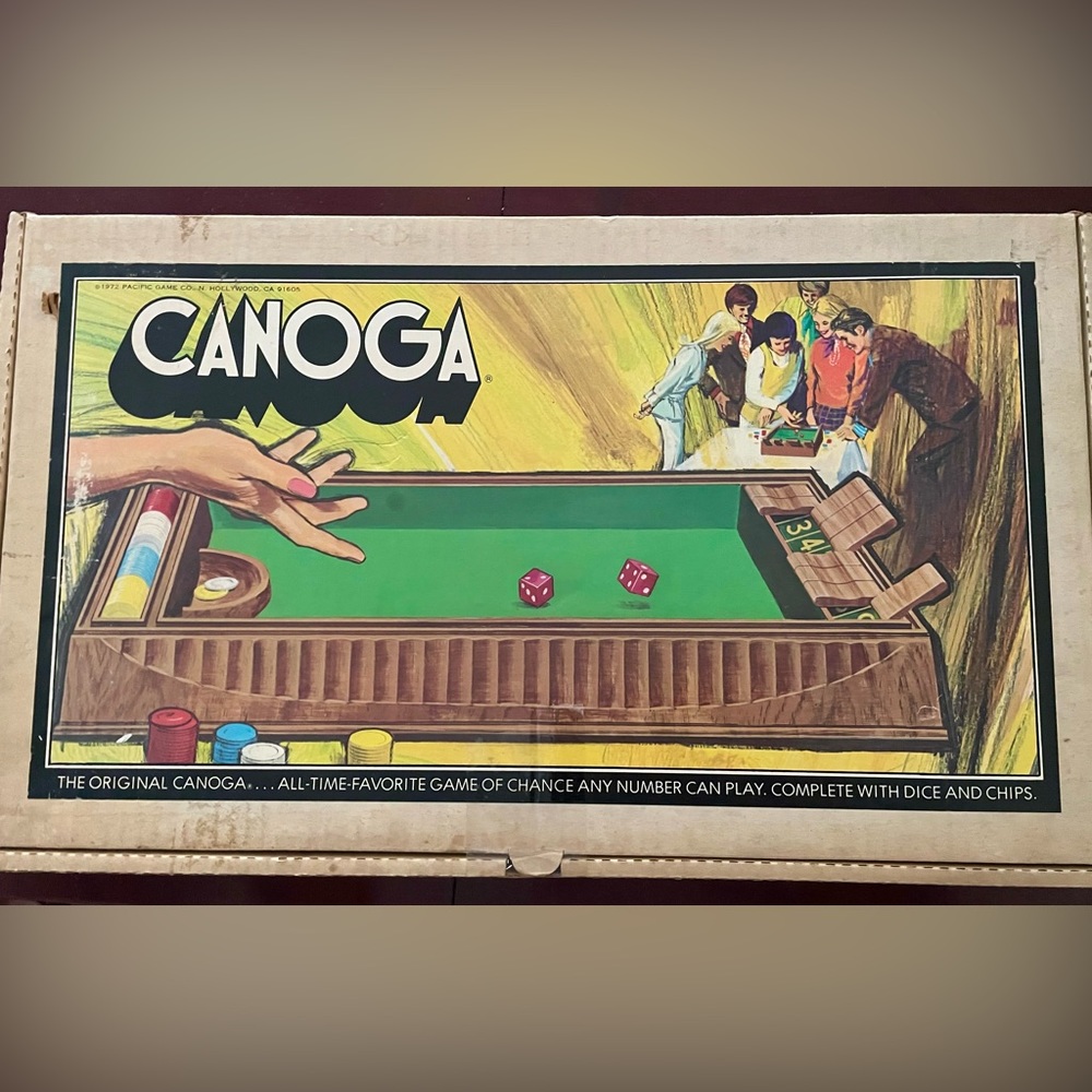 Vintage 1972 Canoga Game #4002 Pacific Game Co. In Original Box!